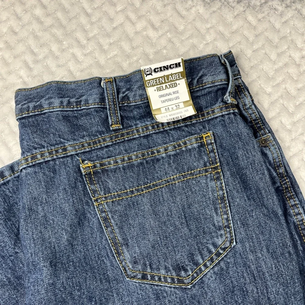 Cinch Western Jeans Mens Green Label Relaxed Original Rise Tapered Leg 44x32 NWT
